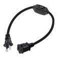 FACEGA Extension Cord Indoor Lamp Cord with On/Off Switch Short ...