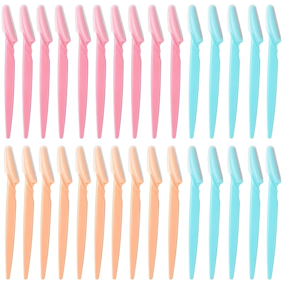 FACEGA Eyebrow Razor,Facial Razor 30 Pcs Eyebrow Shaver for Face,Razors for Women and Men with Precision Cover