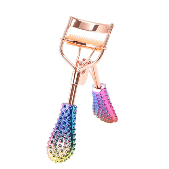 FACEGA Eyelash Curler Comfortable Non-Slip Handle Eye Lash Curler Carbon Steel Removable Comb for Long-Lasting Curling Eye Lash Curler,I