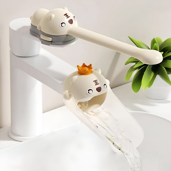 FACEGA Faucet Handle Extender Set,Tap Handle and Nozzle Extender Faucet Handle Extender for Toddlers Children's Faucet Extender Sink Extender Faucet Extender for Kids (2 PCS-White)