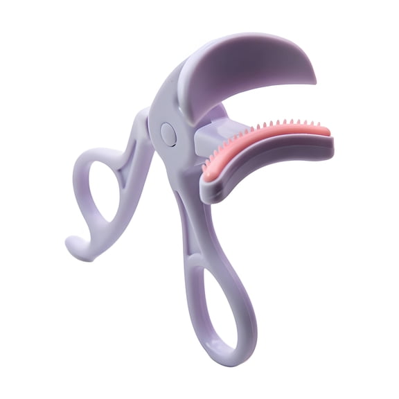FACEGA Frameless Eyelash Curler with Built-In Comb, Wide Angle Lash Curling Tool for Asian Eyes, Ergonomic Non-Slip Handle, Includes Replacement Pads for Gentle Natural Volume