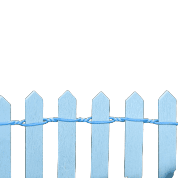 FACEGA Garden Fence,Effortless Assembly Garden Edging Border,Time-Saving Creative Configuration Edging for Landscaping,Light Blue