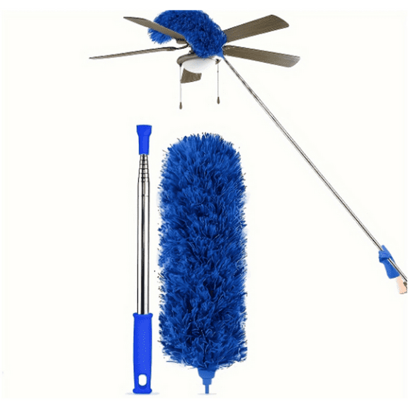 FACEGA Gutter Cleaning Tools,Multi-Head Extendable Microfiber Gutter Cleaner for Efficient Roof and Ceiling Dust Removal
