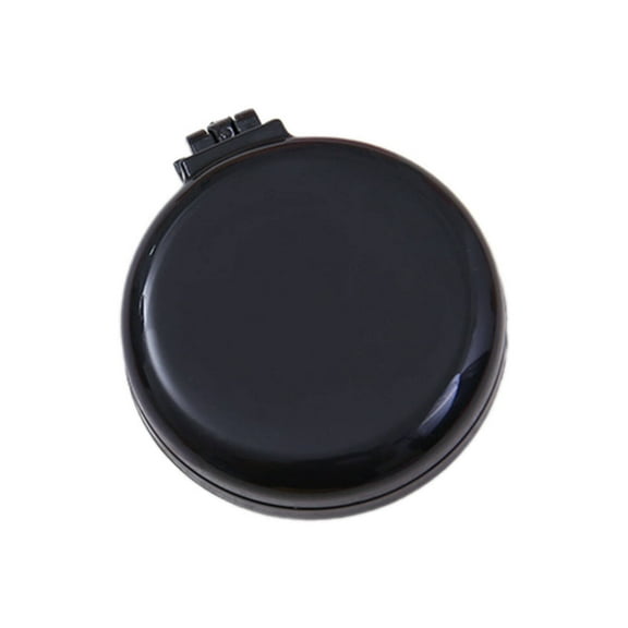 FACEGA Hair Brush Foldable Pocket Rounded Scalp Massager Multi-Functional Mini Brush,Black