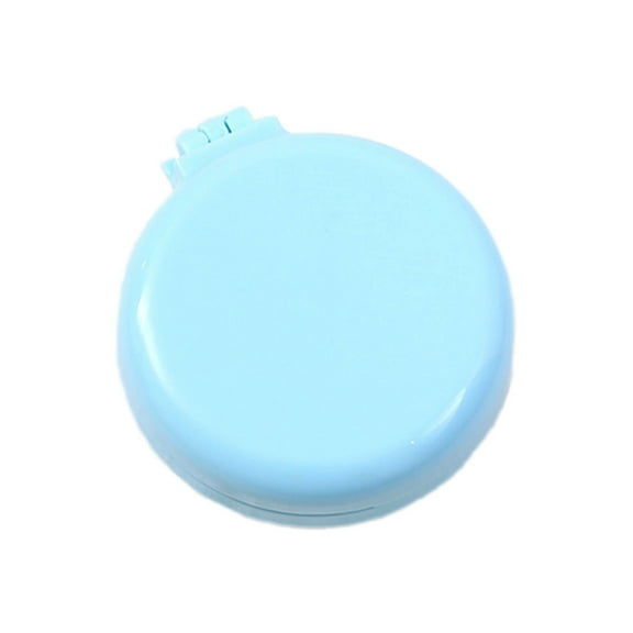 FACEGA Hair Brush Foldable Pocket-Sized Rounded Scalp Massager Multi-Functional Mini Brush,Sky Blue