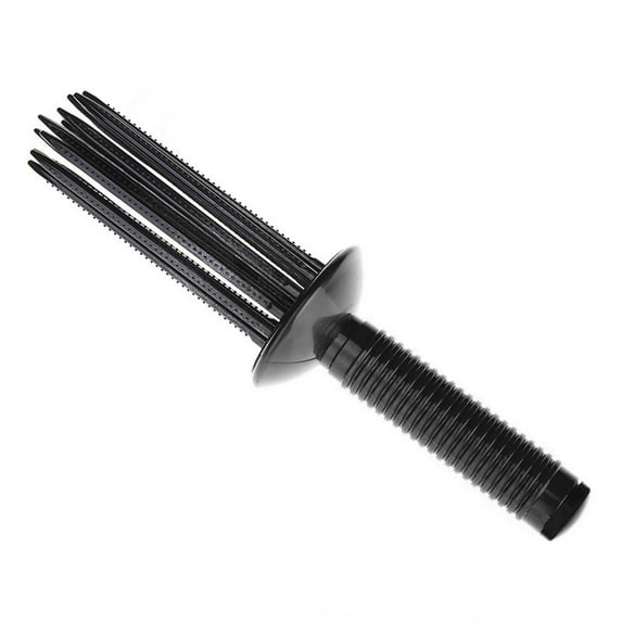 FACEGA Hair Brush Heatless Portable Curly Hair Brush 18 Teeth Air Volume Fashionable Curling Brush for Hair Salon&Home,Black