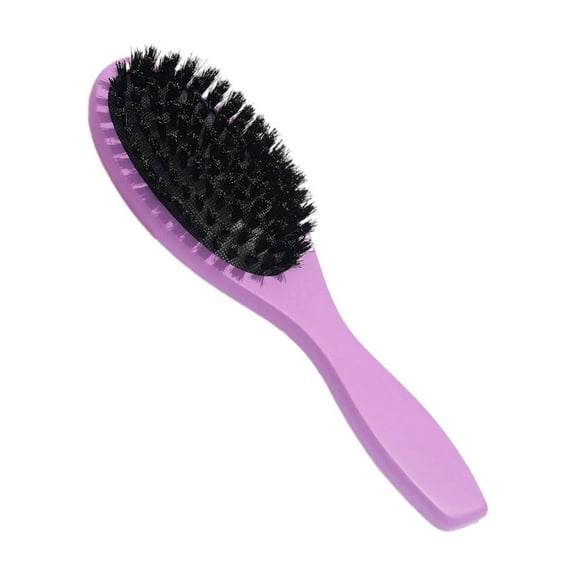 FACEGA Hair Brush Portable Gentle Boar Brush Elegant Bristle Hair Brush,Purple