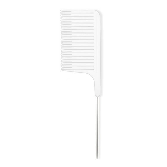 FACEGA Hair Brush Styling MiniRat Tail Comb Compact Multifunctional Hair Dye Brush,White