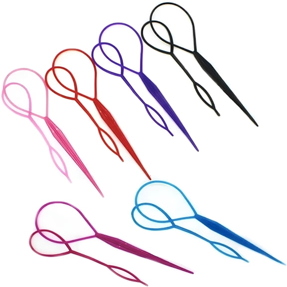 TUWAFE 12Pcs Hair Braid Accessories Ponytail Styling Maker French Braid Loop Tool