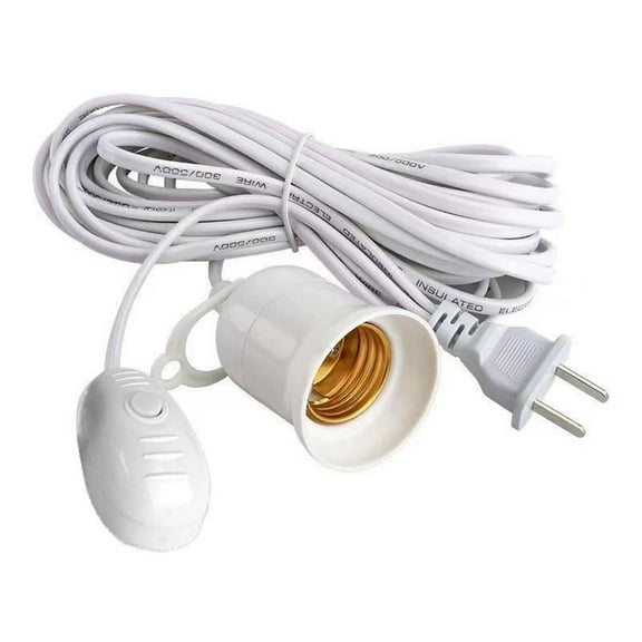 FACEGA Hanging Lamp Waterproof Design Hanging Lamp Plug in Compatible with Various Bulbs Light Socket Easy Installation,