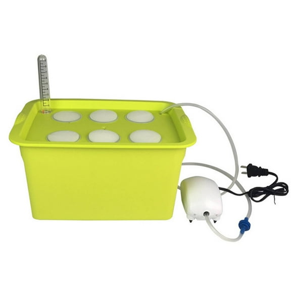 FACEGA Hydroponics Growing System Kit,Secure Water Level Hydroponics,Easy Maintenance Healthy Growth Indoor Garden,Yellow