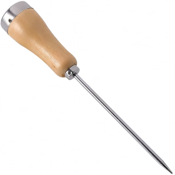 FACEGA Ice Pick Tool Ice Pick For Kitchen Ice Pick Crusher Wooden Handle Awl Punch Kitchen Bar Tool Stainless Steel Awl