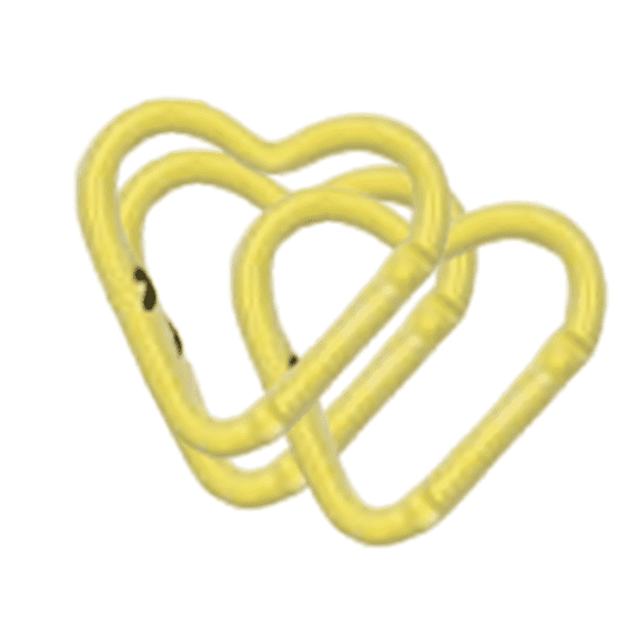 FACEGA Key Rings Water Proof Key Chain Rings Anti-Corrosion Healthy Material Key Rings for Car Keys,Yellow