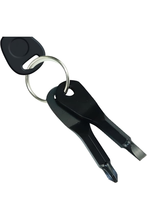 Keychain Screwdriver Set,Mini Flathead and Phillips Screwdrivers Set with Keychain,Portable Keychain Screwdriver Tool