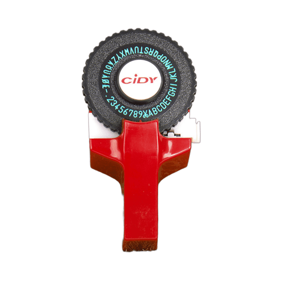 CCOCC 3D Printed Label Maker, Distinctive Look, Multicolored Tape Variety for Labeling Machines, Red
