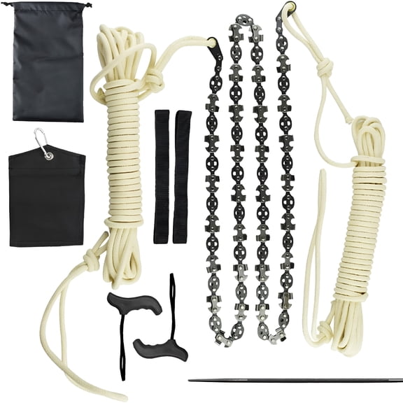 FACEGA Limb Rope Saw with Carbon Steel Teeth, Flexible Chain