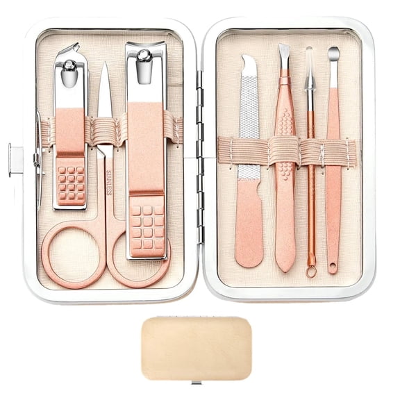 EXLEAF Manicure Set Nail Clipper in Toe Personal Care Tools with Portable Travel Case Kit