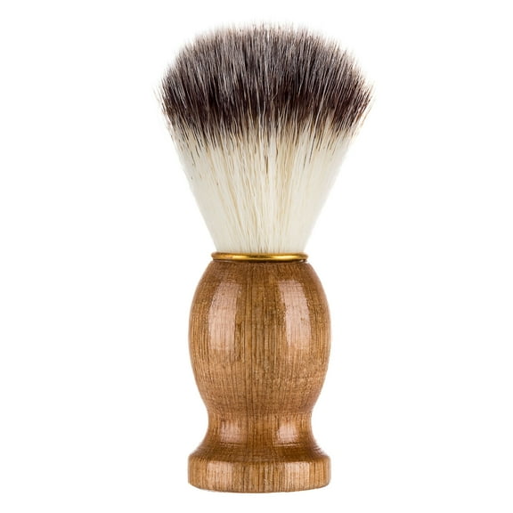 FACEGA Men's Beard Shaving Brush Barber Salon Men Facial Beard Cleaning Grooming Appliance Shave Tool Razor Brush with Wood Handle