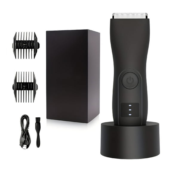 FACEGA Men's Pubic Trimmer,Ball Trimmer For Men,Waterproof,Cordless For Wet/Dry Use,Electric Shaver For Men,Manscaping Body Groomer