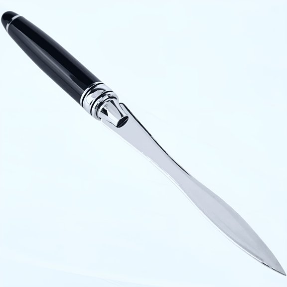 FACEGA Metal Letter Opener, Envelope Slitter with Smooth Rounded Edges, Premium Durable Metal Mail Opener for Home Office, Compact Letter Knife for Opening Envelopes, Packages, and Letters