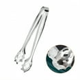 thumbnail image 1 of FACEGA Metal Tongs,Hollow Clip Head 304 Stainless Steel Tongs for Cooking,U Style Grip 5.5" Kitchen Tongs for Cooking,For Pick Up, Sugar Cubes, Milk Balls,Silver, 1 of 7