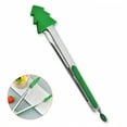 thumbnail image 1 of FACEGA Metal Tongs,Silicone Gripping Tip Stainless Steel Tongs for Grilling,Tree-Themed Design 10" Serving Tongs,For Baking, Picking Up Food, Picking Up Bread,Style2, 1 of 7