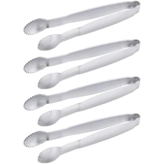 Mini Serving Tongs 5-Inch Stainless Steel Small Appetizer Tongs, Set of 4