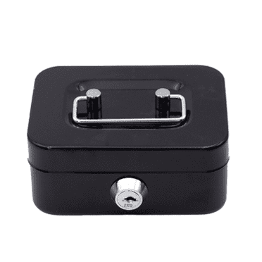 FACEGA Money Box No Fade Safe Box Plating Cash Box,Style 3