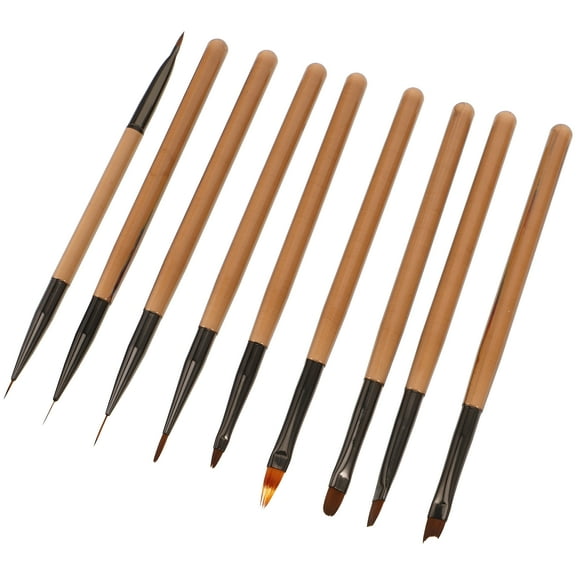 FACEGA Nail Art Brushes Set for Nail Art Supplies Line Drawing Flower Painting 6.7X2.8X0.3In