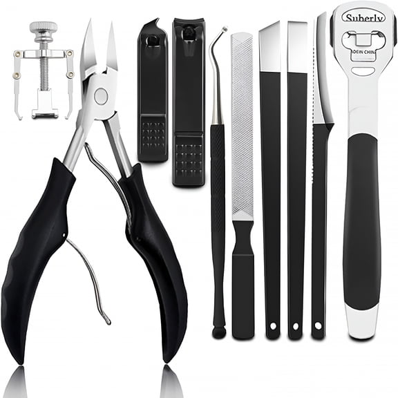 FACEGA Nail Clipper for Seniors Thick Nails Ingrown Toenail Clippers Removal Kit Pedicure Tools for Feet Pedicure Knife Nail Pliers Treatment Cuticle Cutter