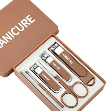 FACEGA Nail Clippers,6-in-1 Nail Clipper Set with Built-In Nail Catcher,Nail File for Easy Grooming,Angled Nail Cutter for Dead Skin and Hangnails