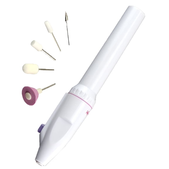 EXLEAF Nail File Machine Battery Operated Manicure Portable Files Polisher Art Tool