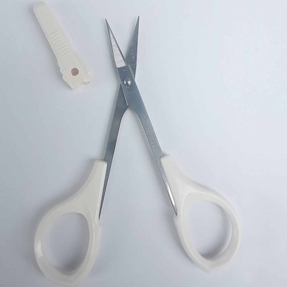 FACEGA Nose Hair Scissors,Precision Grooming Scissors for Eyebrow Shaping,Ergonomic Brow Scissors for Comfortable Use,Sharp Hair Scissors for Facial Grooming