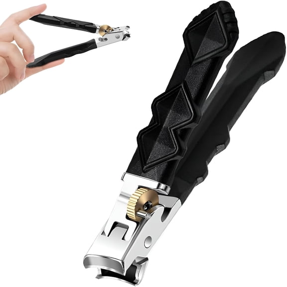 FACEGA Orthoclip Nail Clippers, Toenail Clippers for Seniors & Men - 6mm Opening for Thick Toenails, Ergonomic Long Handle with Anti-Slip Grip, Wide Jaw Slanted Clipper