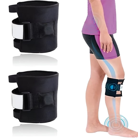FACEGA Pressure Point Brace Relieve Acupressure Leg Sciatica,Magnetic Therapy Self Heating Knee Support Wraps Pain Relief,Sciatic Nerve Brace For Knee Pain,Fit For Men & Women (2pcs)