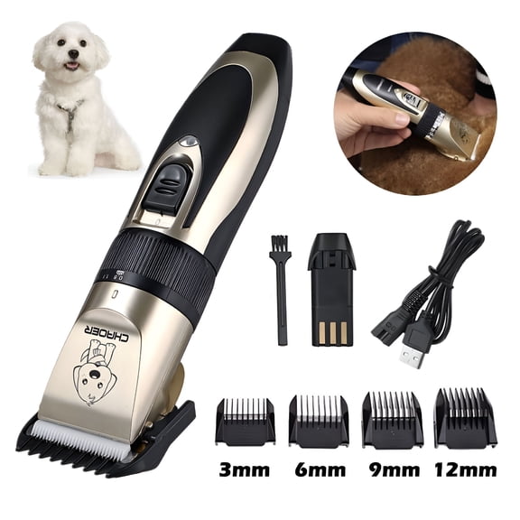 FACEGA Professional Quiet Electric Pet Hair Clipper Shaver Cordless Grooming Kit for Cat Dog Hair Best Gift