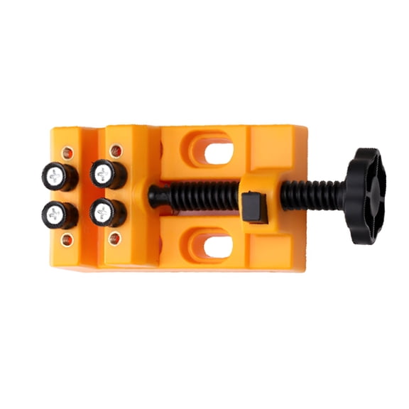 FACEGA Quick Adjustment Eight-Hole Bench Vise Clamp Flat Table Vice Adjustable Drill Vice for Diy Jewelry Walnut Drilling Carving Watch Repair Tool