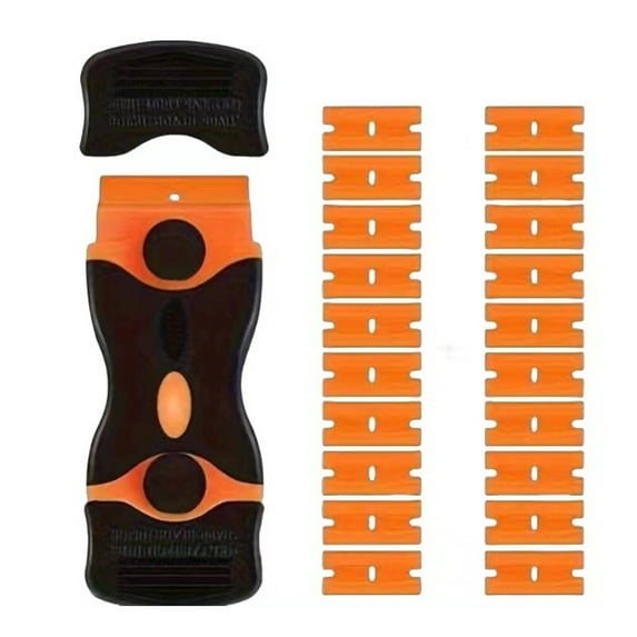 FACEGA Razor Blade Scraper,Protective Cover Razor Scraper,Safe Storage Practical Design Plastic Razor Blades,Style3