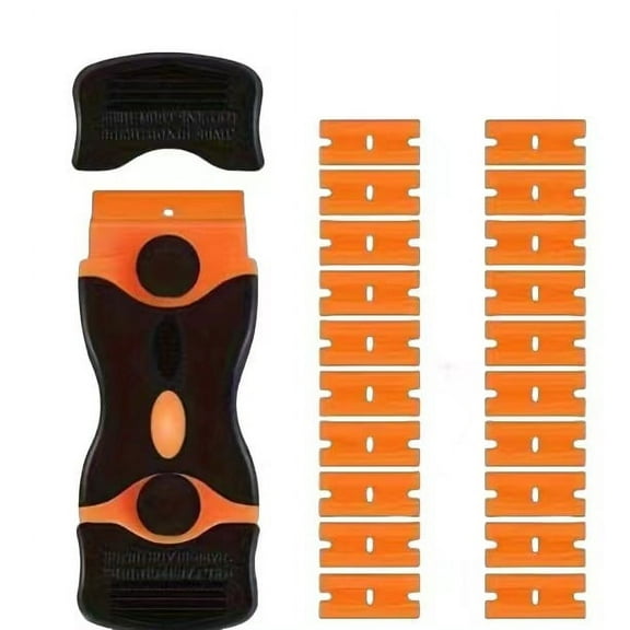 FACEGA Razor Blade Scraper,Razor Blades Set with Metal & Plastic Blades,Multi-Functional Scraper Tool for Cleaning