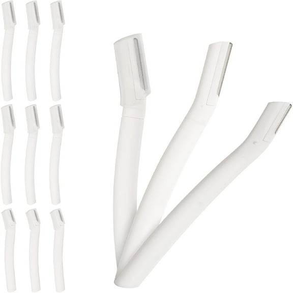 FACEGA Razor for Women Face,12 Pcs Microblade Eyebrow Razors,Multipurpose Dermaplaning Tool for Face,Peach Fuzz Removal,Face Shavers for Women and Men