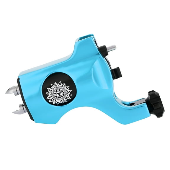 FACEGA Rotary Tattoo Machine with Strong Motor, Liner Shader, Clip Cord - Blue