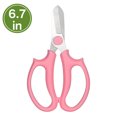 thumbnail image 1 of FACEGA Scissors All Purpose,Florist Scissors 6.7" Scissors School,Pp Handle Sewing Scissors,Pink, 1 of 7