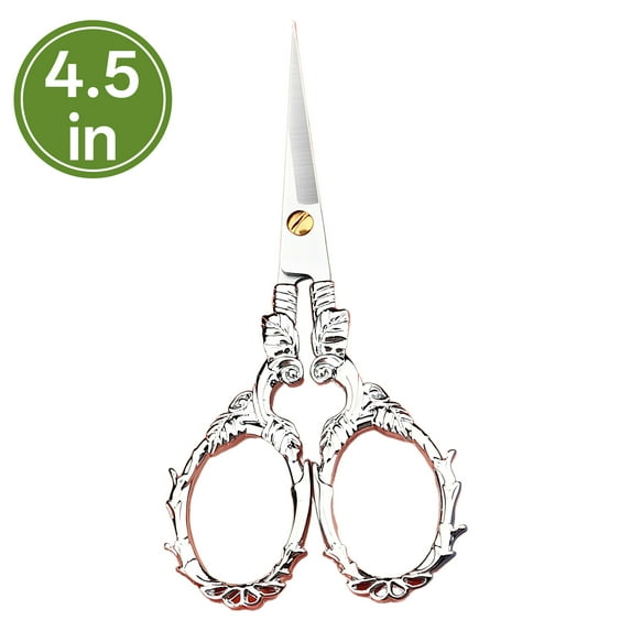 FACEGA Scissors All Purpose,Pointed 4.5" Fabric Scissors for Cutting Clothes,Zinc Alloy Handle Mini Scissors,Multcolor6