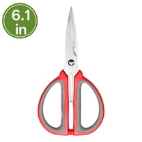 FACEGA Scissors All Purpose,Straight Handle 6.1" Craft Scissors,Pp Handle Office Scissors,Red