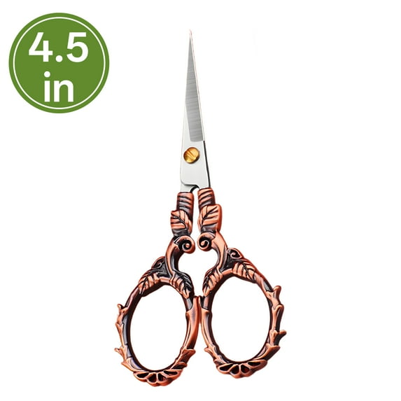 FACEGA Scissors All Purpose,Zinc Alloy Handle 4.5" Sewing Scissors,Pointed Adult Scissors,Multcolor5