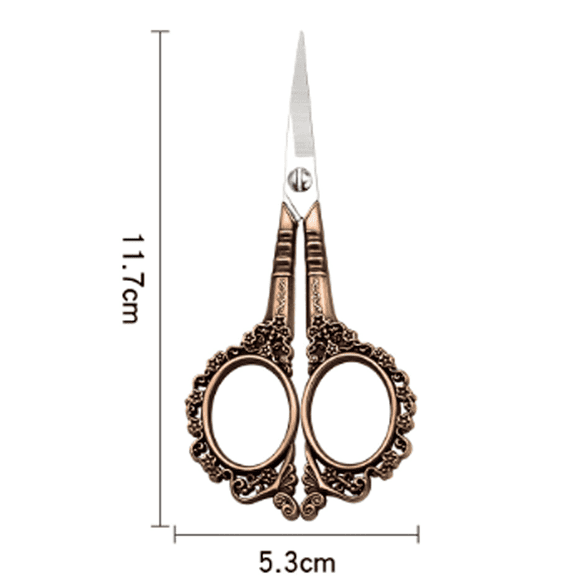 FACEGA Scissors,User-Friendly Embroidery Scissors, Long-Lasting Durability Fabric Scissors,Red Copper