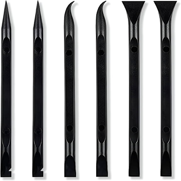 FACEGA Scraper Small Plastic Scraper Tool,Used in Narrow Spaces and Gaps,Perfect for Removing Oil Stains,Labels,Food,Dirt,Paint,Etc. (6Pcs scrapers)
