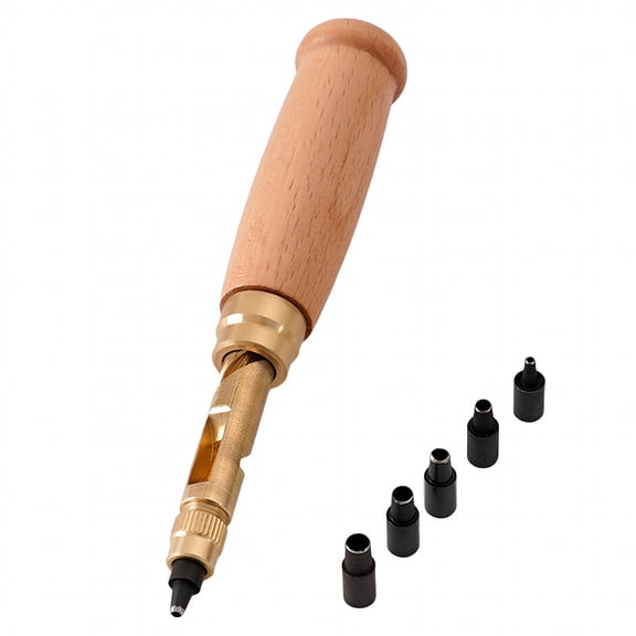 FACEGA Screw Hole Punch Hole Punch Tool Paper Punch 6 Tips Sizes 1.5mm-4mm Hole Punch