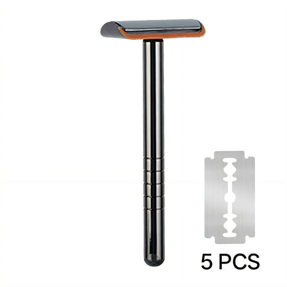 FACEGA Single Blade Razors for Men,Salt Mist Resistant Safety Razor,Safety Upgrade Single Blade Razor,Black