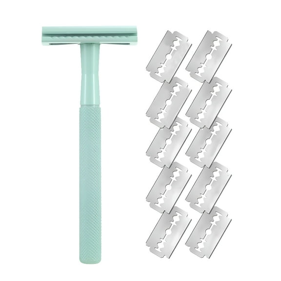 FACEGA Single Metal Blade Razor for Men Women Reusable Eco Safety Razor for Close Smooth Shave